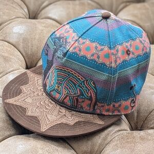 Grassroots California 9th Anniversary Emboidered Elephant AOP Adjustable Sz Hat